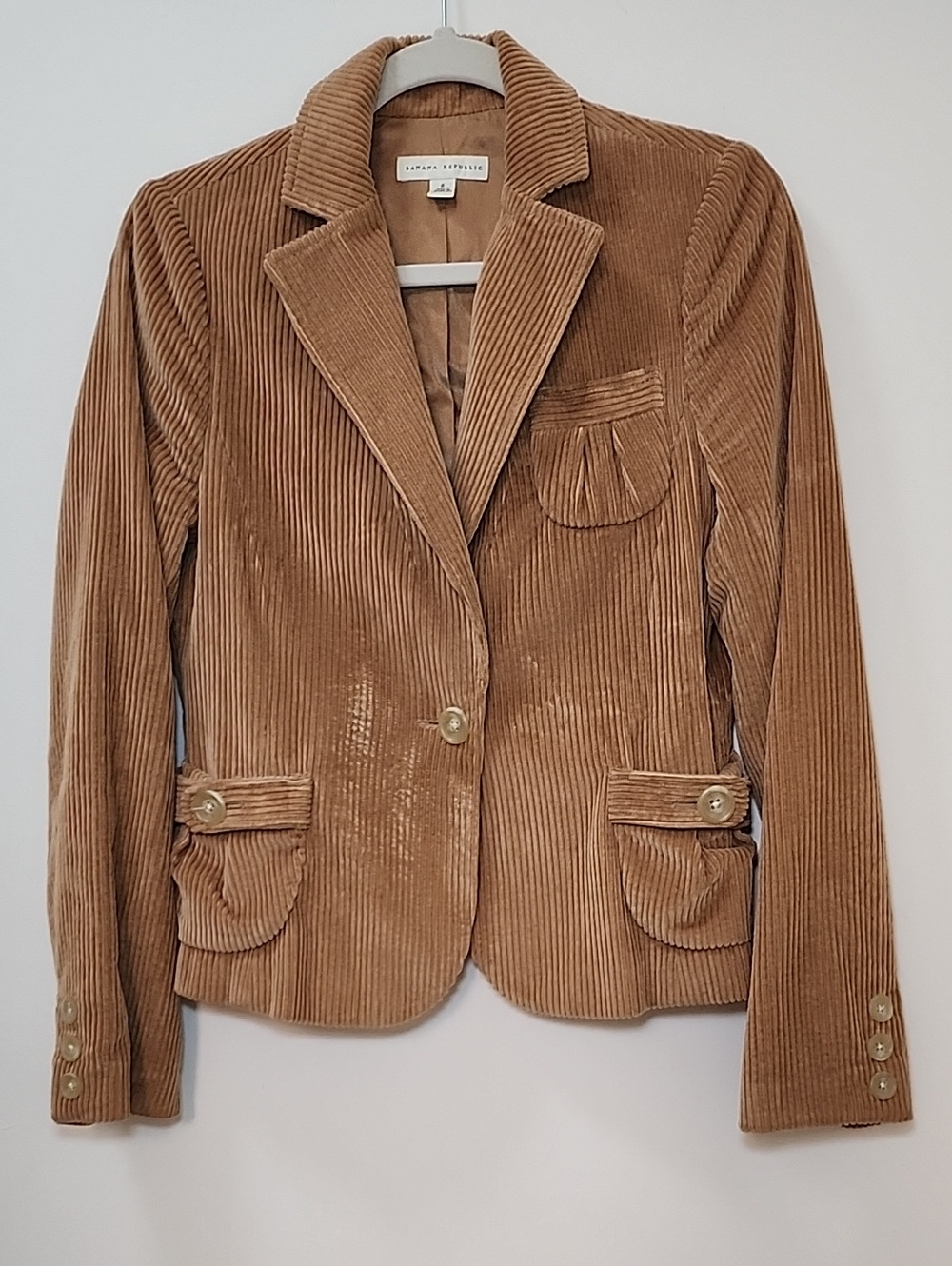 Banana Republic Tan Corduroy Blazer Size 6
